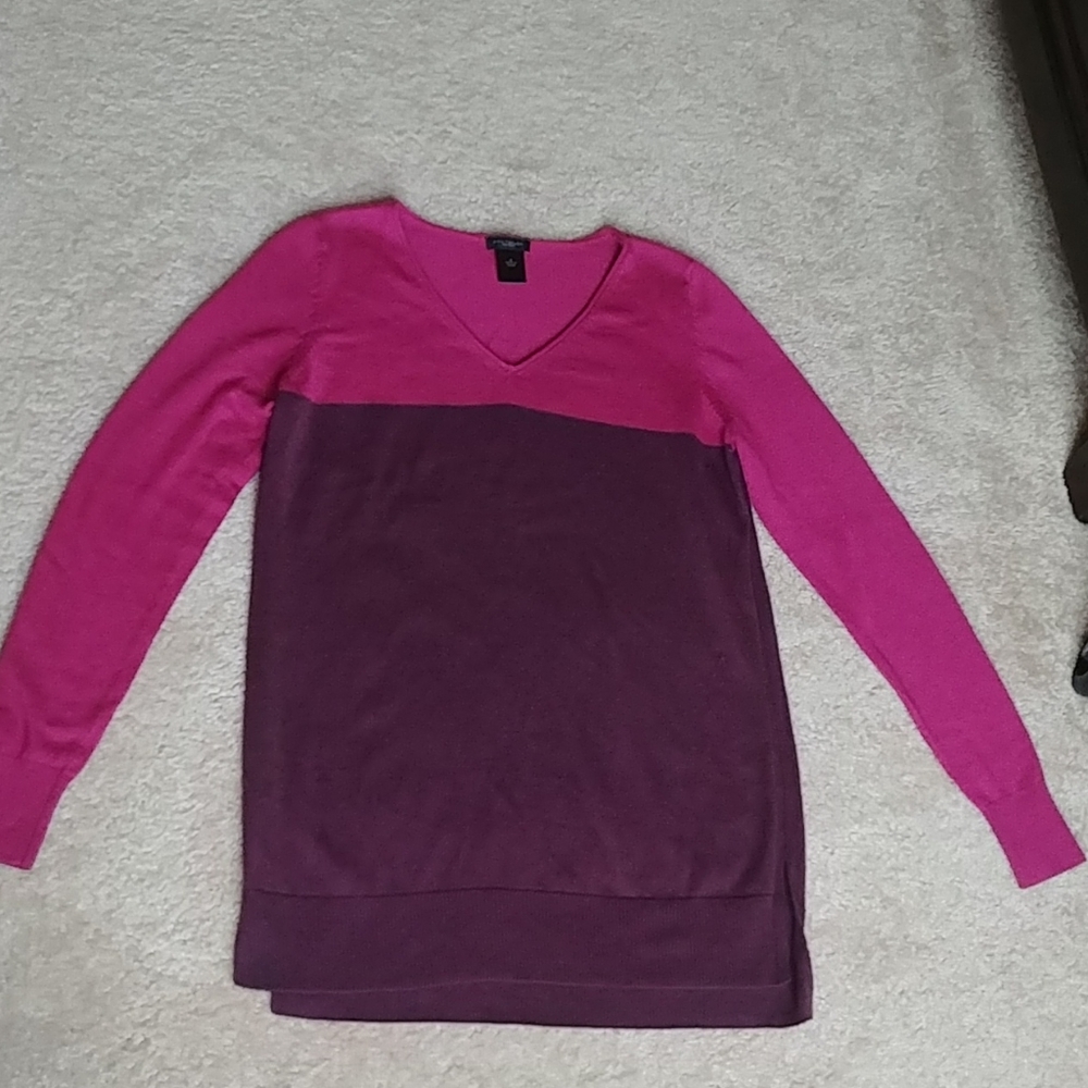 Ann Taylor color block sweater
